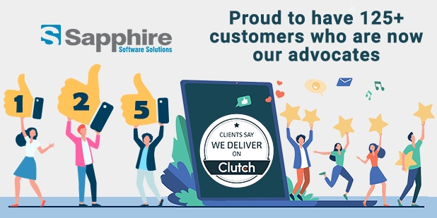 Proud to have 125+ Customers who are now our Advocates on Clutch